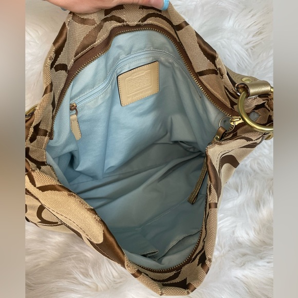 Gold Coach hobo shoulder bag - Picture 8 of 10